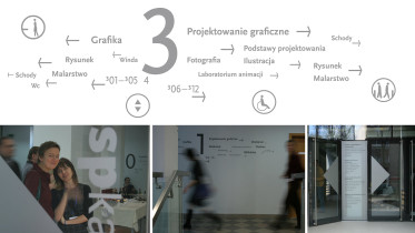 Projekt systemu informacji dla budynku ASP przy ulicy Koszarowej / Anna Kmita